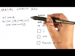 Spatial Locality Quiz - Georgia Tech - HPCA: Part 3