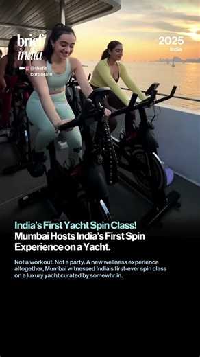 India’s First-Ever Yacht Spin Class by somewhr.in Sets Sail in Mumbai.