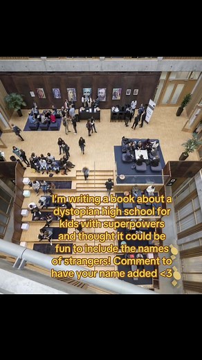 Dystopian High School Novel: Your Name Could Be Included!