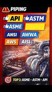 Piping Standards Made Simple 🔥 ASME | ASTM | API | ANSI | AWWA | AWS & AISI