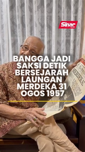 “Detik jam 12 malam, laungan ‘Merdeka’ berkumandang. Semangat kami membuak-buak apabila bendera Union Jack diturunkan dan bendera Persekutuan Tanah Melayu dinaikkan. Rasa bangga dan sebak ketika itu hingga menitik air mata.” Demikian luahan Abd Khalil A Rahim, 87, yang menjadi saksi kepada detik bersejarah pengisytiharan kemerdekaan negara pada tengah malam 31 Ogos 1957 di Padang Kelab Selangor yang kini dikenali sebagai Dataran Merdeka, lapor wartawan Sinar Harian, Norafiza Jaafar. https://www.