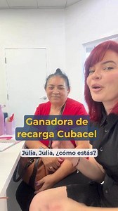 🎉Recarga Cubacel y gana como Julia: ¡ella se llevó su premio solo por ser cliente! Cada recarga que haces te da participaciones para rifas mensuales con premios reales ¿Es de verdad? Sí, ¡mira a Julia contando cómo ganó! Recarga ahora Corre, la próxima ganadora puede ser tu mamá, tu hermana o tú 💥 Compártelo con tu gente 32.000 reseñas positivas en Trustindex, Google, Birdeye y un 80% de recomendación en Facebook #RecargasACuba #sorteo #rifa #puntacana #PuntaCanaVacation | Dimecuba