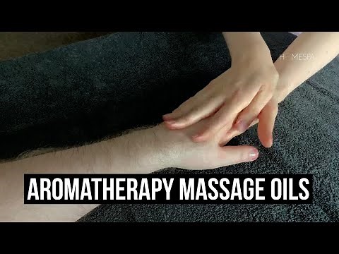 How do aromatherapy massage oils feel for the therapist and the client? Chat and Massage Demo