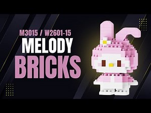 How to Build Mini LEGO My Melody! 🎀 M3015 / W2601-15 Tutorial