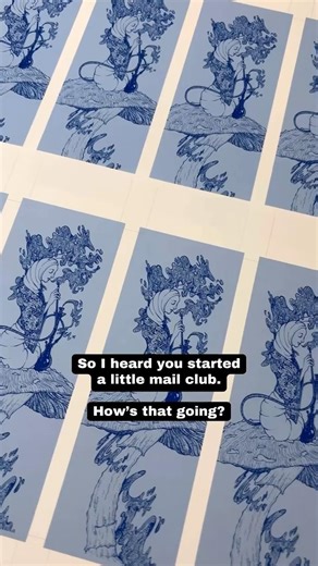 My fairytale inspired mail club brings handmade art and magic to your mailbox every month! 💌✨ #mail