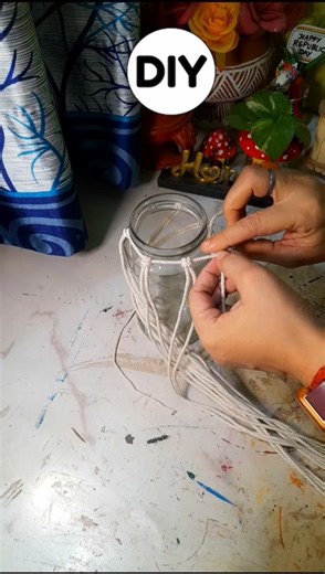 Macrame Hanger for Planter😱 #short #trending #youtubeshorts #viral #diy