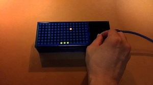 Bi-color LED Matrix Pong Game with rotary encoder for game control