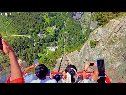 Gelmerbahn, Switzerland: The Steepest Open Funicular in Europe