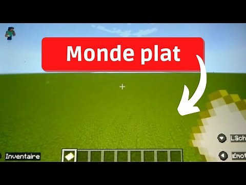 Tuto comment créer un monde plat Minecraft switch