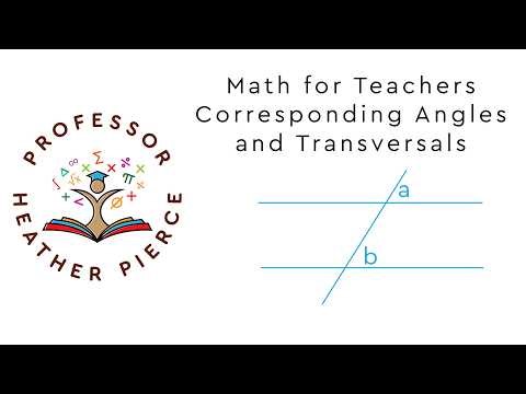 Corresponding Angles and Transversals