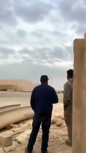 Incredible! C-RAM Destroys Incoming Drone Over US Base in Erbil, Iraq!