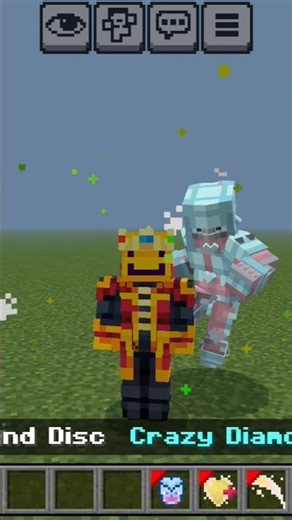 Crazy Diamond Showcase in the best JoJo Addon #addon #minecraft #gaming