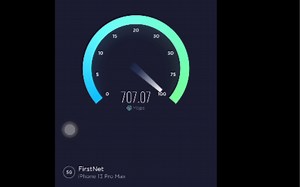 美版有锁卡贴机att版本FirstNet移动5GNSA测速700M