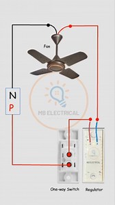 Do you know How to connect a fan regulator? #fanwiring #ElectricalWiring #ElectricianDiagram #electricalengineering | Mb Electrical
