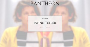 Janne Teller Biography | Pantheon