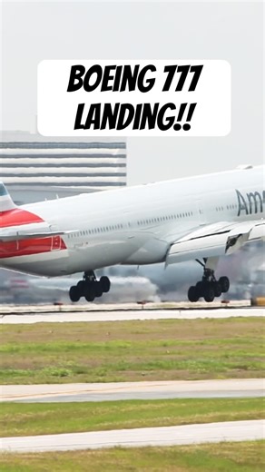 American Boeing 777 Landing at KDFW #aviation #boeing777