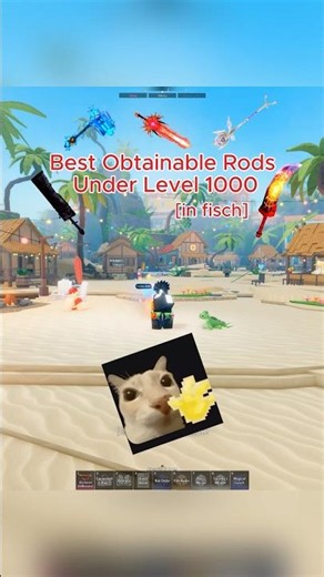 Best Obtainable Rods Under Level 1000 In Fisch!!#fisch #roblox #viral #fischroblox #gaming