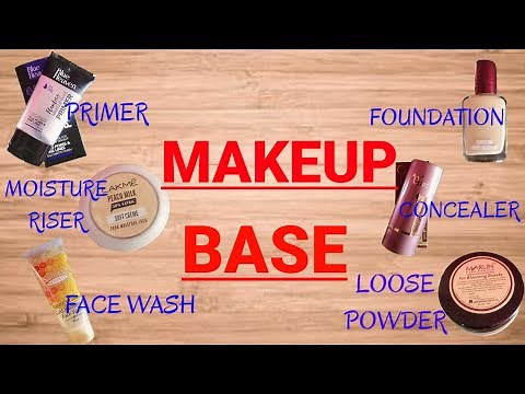 How To Apply Makeup Base - Moisture, Primer, Foundation, Concealer, Loose Powder Step By Step