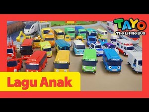 Tayo Lagu Mainan Mobil Pembukaan Tema l lagu untuk anak-anak l Hey Tayo! l Tayo bus kecil