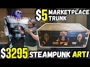 $5 Steamer Trunk Transformed into $3,295 Steampunk Masterpiece | Epic DIY Makeover