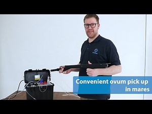 Aspiration and flushing pump for equine OPU