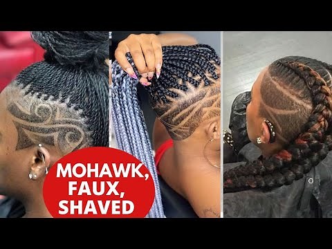 FLAUNT YOUR WILD SIDE: 80 Enchanting Mohawk, Faux, Cornrow,Goddess Braids, Shaved Sides Hairstyles