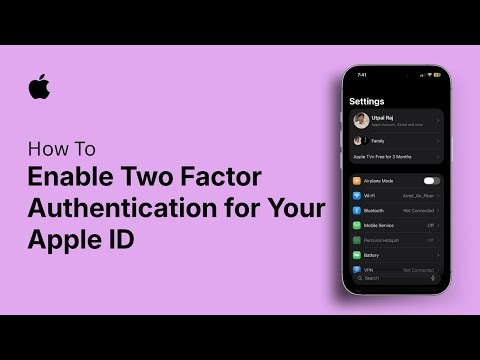 How to Enable Two Factor Authentication for Your Apple ID