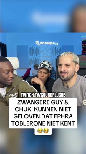 Zwangere Guy & Chuki Beats kunnen niet geloven dat Ephra nog nooit Toblerone heeft gezien 😂😂