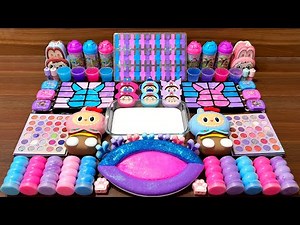 Slime Mixing Galaxy Labubu Makeup & Glossy | Satisfying 4K ASMR