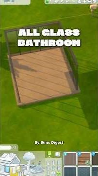 Glass Bathroom Challenge | Sims 4 Speedbuild