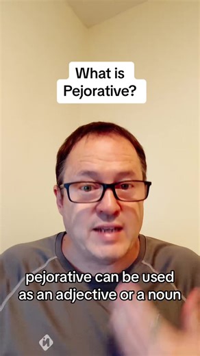 What is pejorative? #learn English #english #vocabulary #englishteacher #ielts #englishvocabulary #studyenglish #englishlearning #grammar #englishtips #speakenglish #englishlanguage #englishgrammar #ingles #learning #s #learningenglish #englishclass #toefl #learnenglishonline #esl #education #aprenderingles #idioms #learn #language #englishcourse #ingl #englishonline #englishlesson #omg #funny #frustrated #stupid #wheelsenglish #follow #tiktok #turkey #taiwan #korea #china #fyp #mexico #thailand