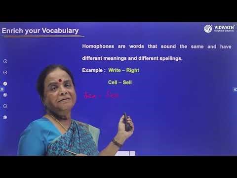 English Grammar | Homophones | Vidwath