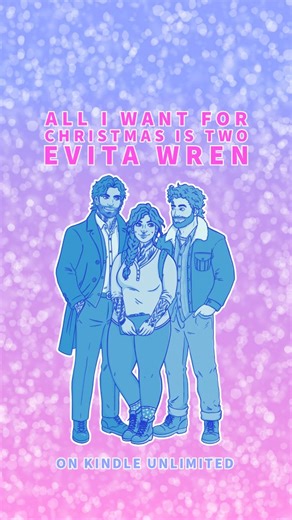 Evita Wren | Romance Author on Instagram: "Spicy MMF holiday romance with a best friends to lovers bi awakening 🎄🌶️ 📚All I Want for Christmas is Two by Evita Wren - OUT NOW ✨ 🌶️ Spicy instalust to instalove holiday romance 🎄 Fœrced proximity/snowed in together 🌶️ MMF best friends to lovers with third as a catalyst (⚔️ swǒrds cross) 🎄 Embraced bi awakening (more bi confusion than bi panic) 🌶️ Plus size FMC and hockey player MMCs 🎄 Part of the HART Romance universe 🌶️ Minor third act bre
