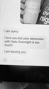 19 reactions | Relationships come and go... oatmeal is forever. | Oats Overnight | Facebook