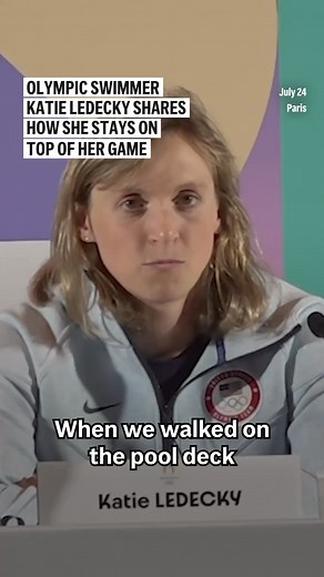 U.S. Olympic swimmer Katie Ledecky shared how she stays on top of her game ahead of the Paris Olympics. This will be the 27-year-old's fourth Games. | AP