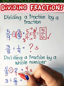 DIVIDING FRACTIONS‼️ #math #mathteachergon #mathreview #mathtutorials | Math Tutorials