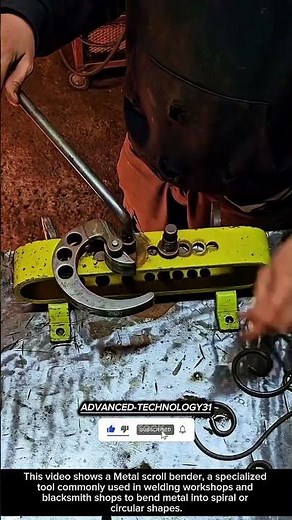 Metal Scroll Bender Creating Decorative Spiral Steel !! #innovation #tool #ideas