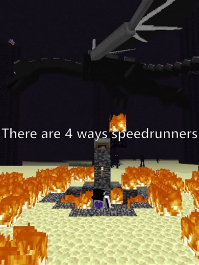How Speedrunners Made the Dragon EASY!#speedrunning #mcsr #minecraftspeedrun #minecraft #minecrafttips
