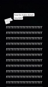 how to make diesel sounds...with text-to-speech?