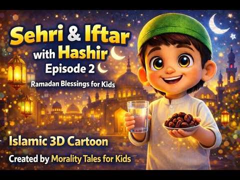 What is Sehri & Iftar|Ramadan with Hashir Episode 2|Islamic Cartoon for Kids|Sehri & Iftar Explained