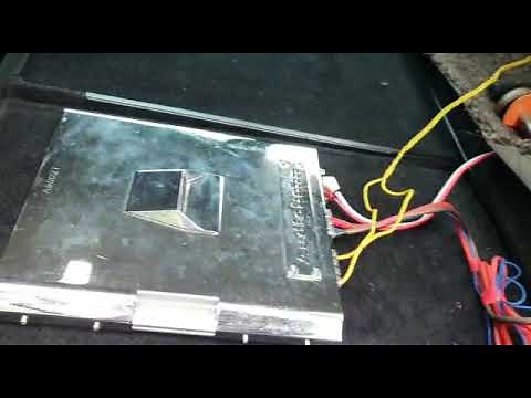 Audiobahn 12" subwoofer with audiobahn amplifier