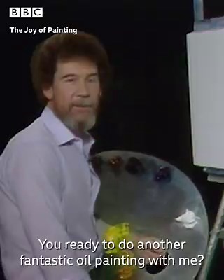 7.4M views · 1.5K reactions | Thank you, Bob Ross. This is exactly what we need right now...  | BBC Radio 4 | Facebook