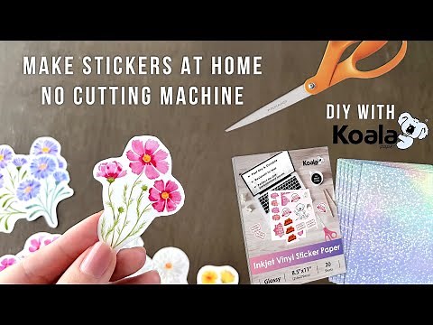 How To Make Stickers - No Cutting Machine - DIY Sticker Tutorial