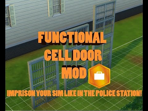 How to Download + Use Functional Cell Door Mod|Sims Don’t Stay Captured|Sims 4 (Link in description)
