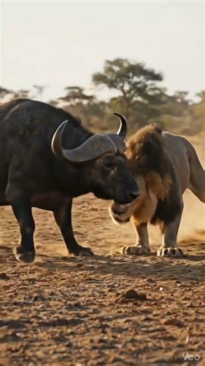 Lion vs Buffalo | Ultra Real Savannah Predator Showdown