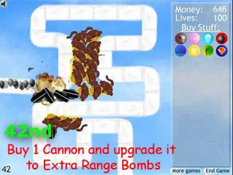 Bloons Tower Defense 2: Easy - Rounds 1-50 Video Tutorial