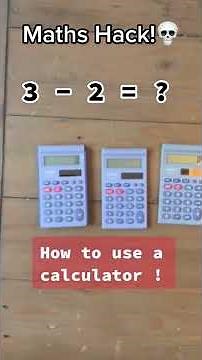 How to use a calculator (not!) #shorts