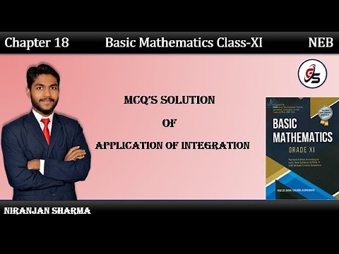 MCQ Solution of Application of Integration Class 11. |NEB|#getsolution|#applicationofintegration|