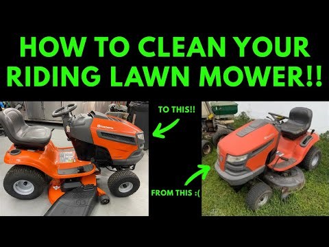 How to Clean Your Riding Lawn Mower to Make it Look NEW!!