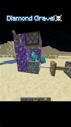 Diamond gravel #minecraft #diamond #gravel